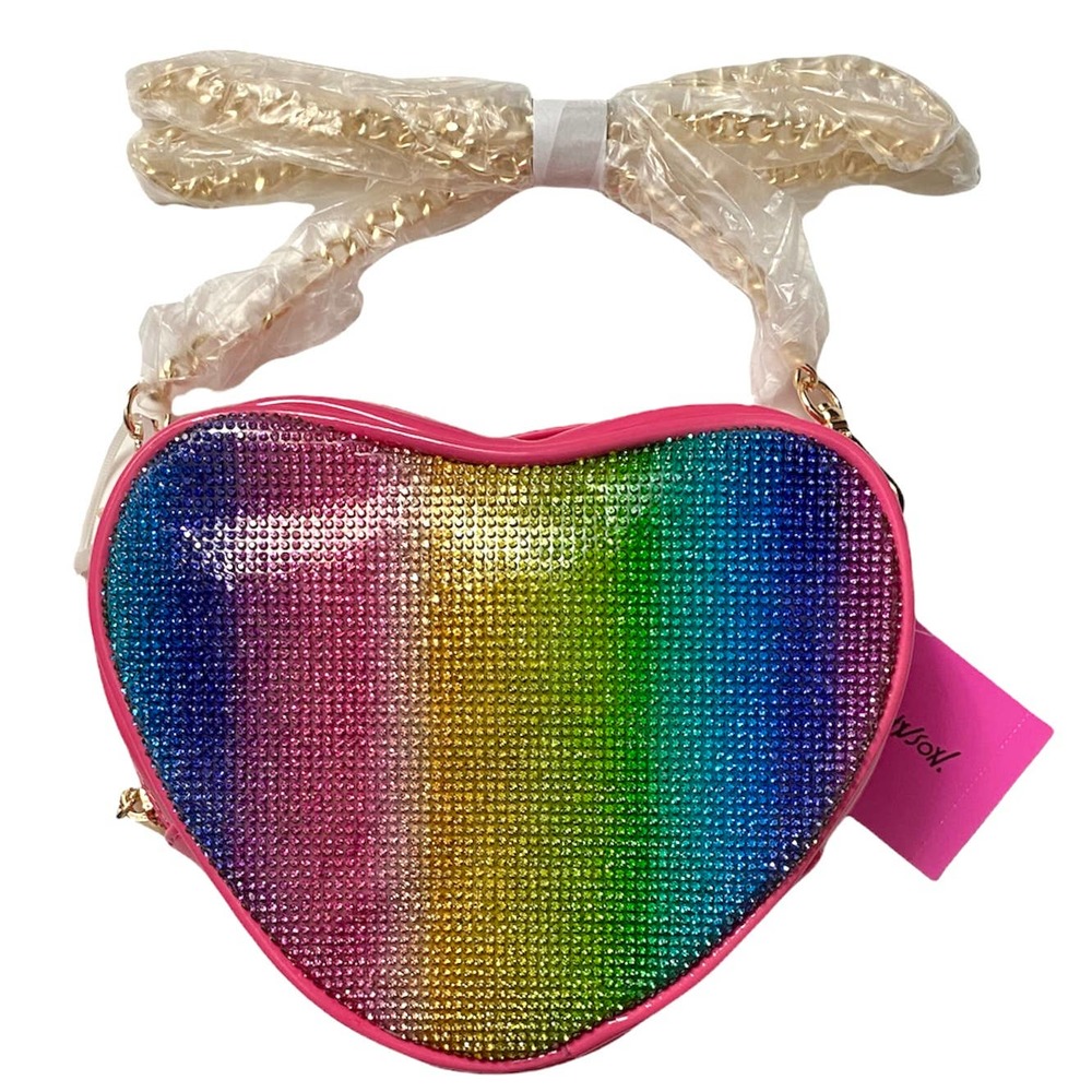 Betsey Johnson Sparkling Hearts Crossbody - Picture 2 of 6